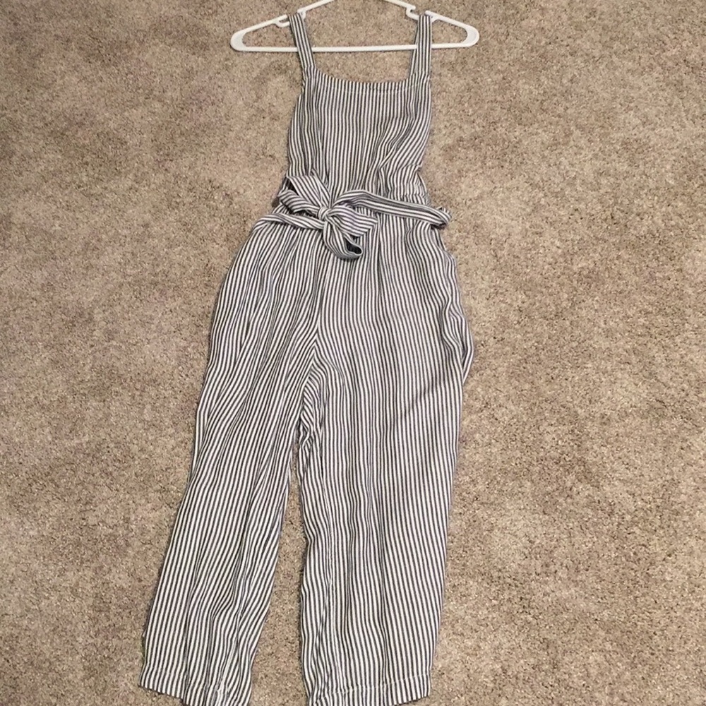Old Navy Blue Striped Romper